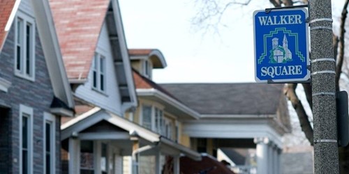 Photo of a row of homes in the Walker's Square Neighborhood