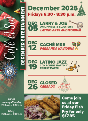 December Music Schedule